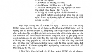 Đà Nẵng khuyến khích đặt hàng sản phẩm, dịch vụ, giải pháp từ doanh nghiệp khởi nghiệp sáng tạo